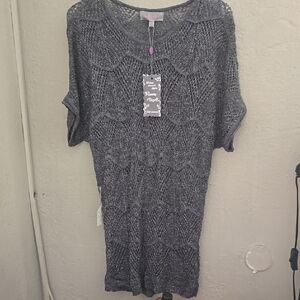 NWT Pretty Angel Gray Dolman Sleeve Crew Neck Sweater Dress